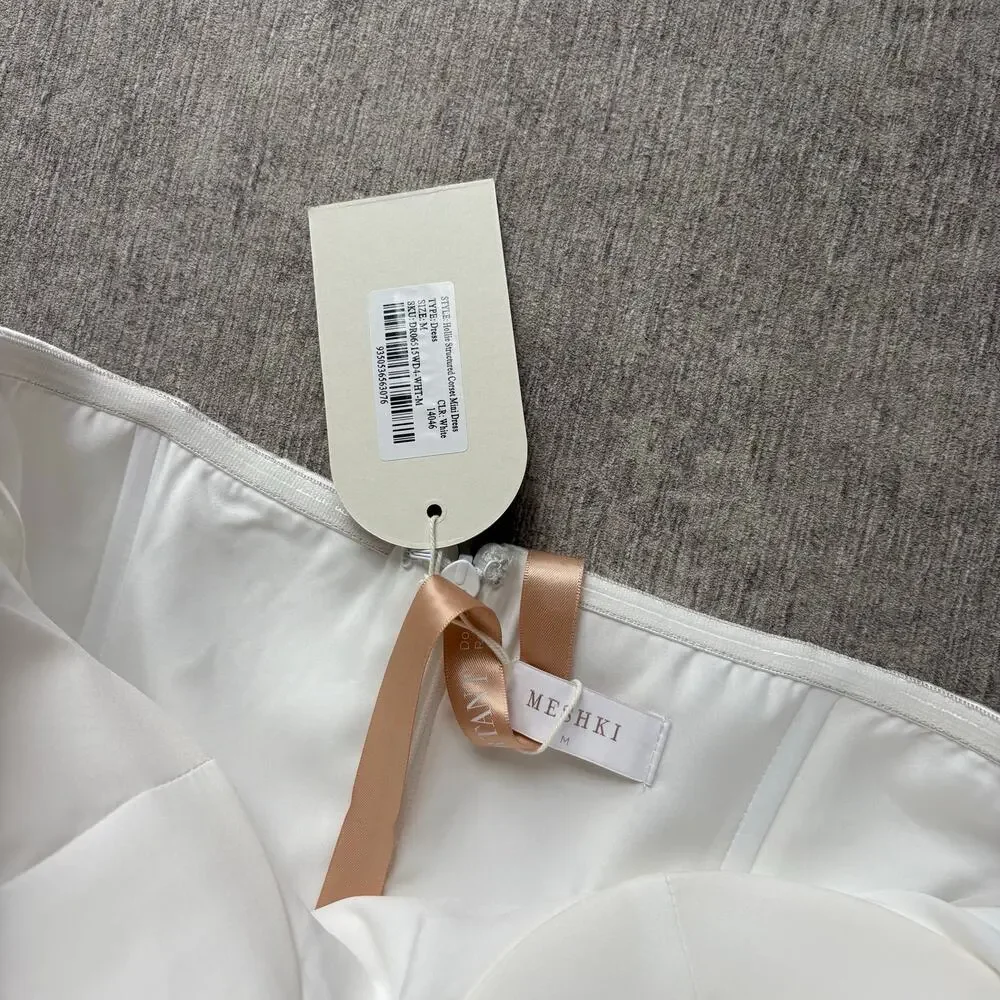 Meshki White Strapless Mini Dress - Picture 7 of 8